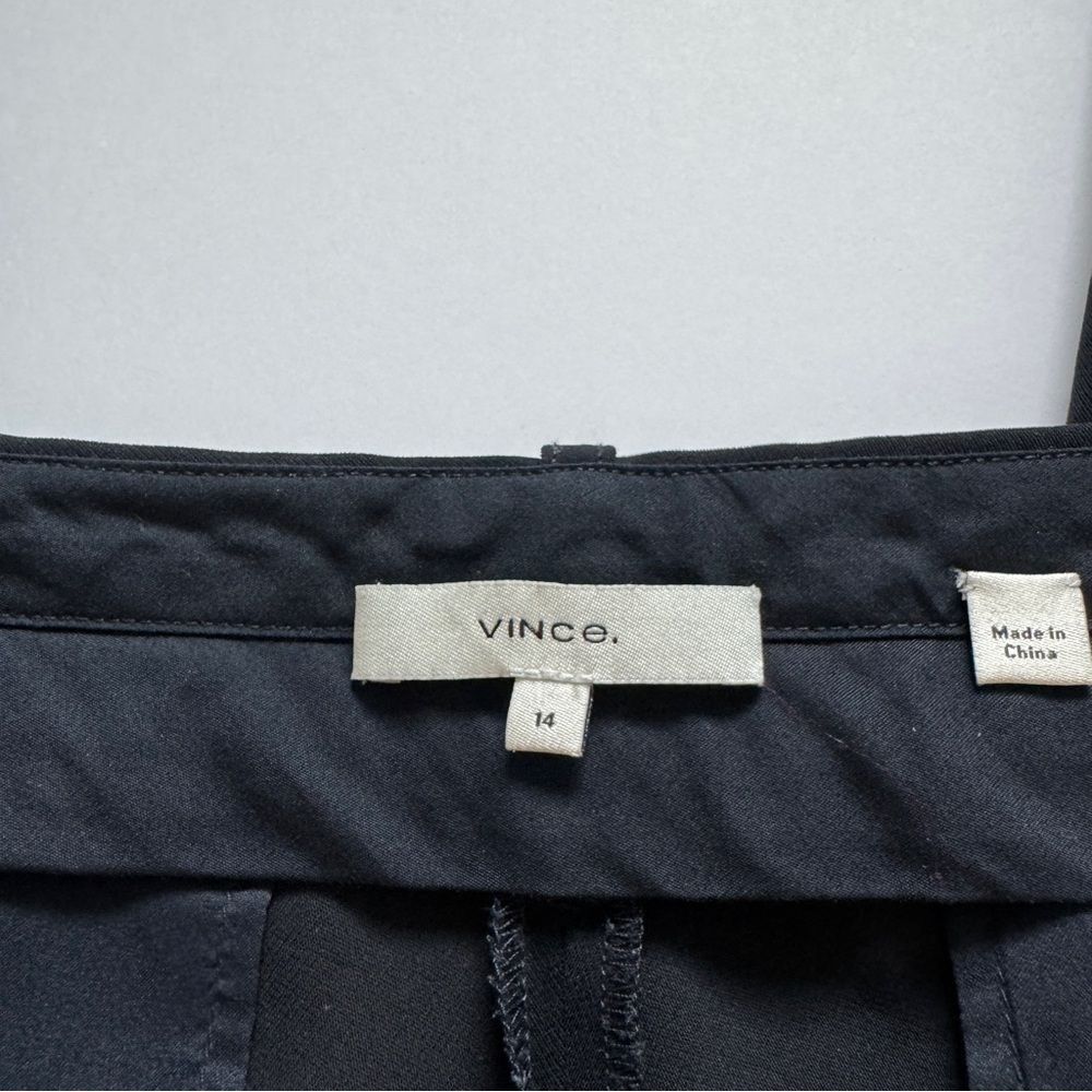 Vince Tapered Trouser Black Pants Size 14 - Picture 4 of 9